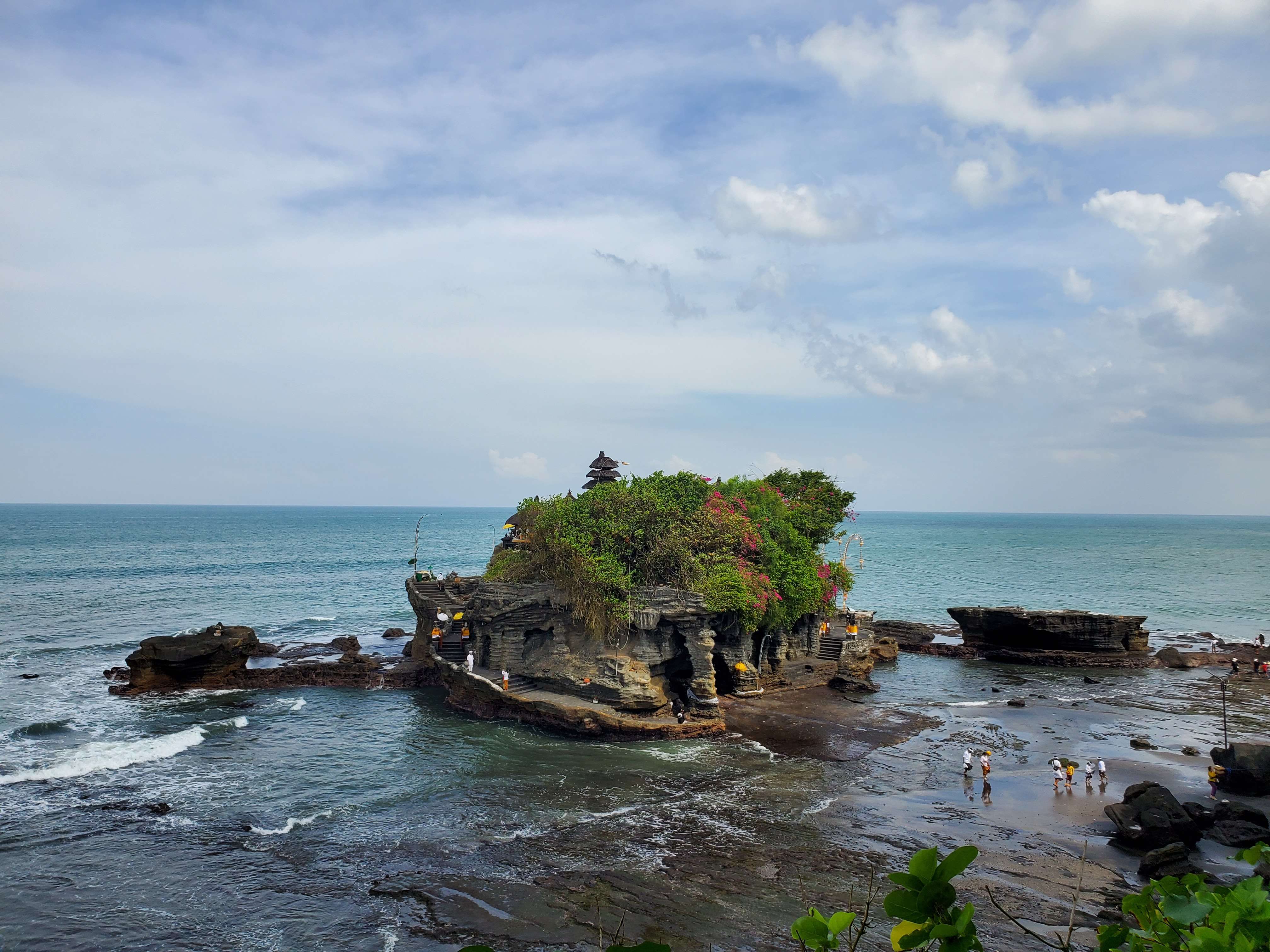 Tanah Lot temple low tide.